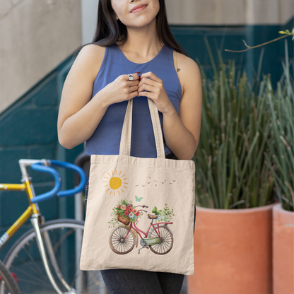 Summer Bike Ride | Bike Basket Filled with Flowers