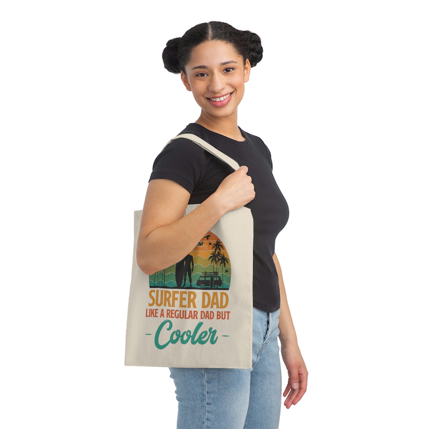 Surfer Dad Cool Canvas Tote Bag