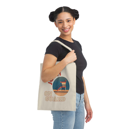 ON GUARD Lifeguard On Duty Canvas Tote Bag
