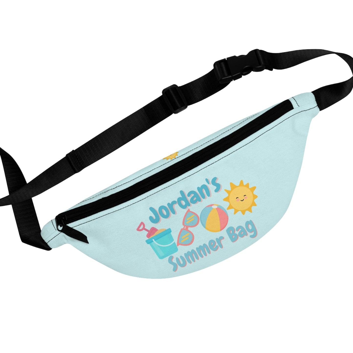 Kids Summer Fanny Pack | Light Blue, Personalized