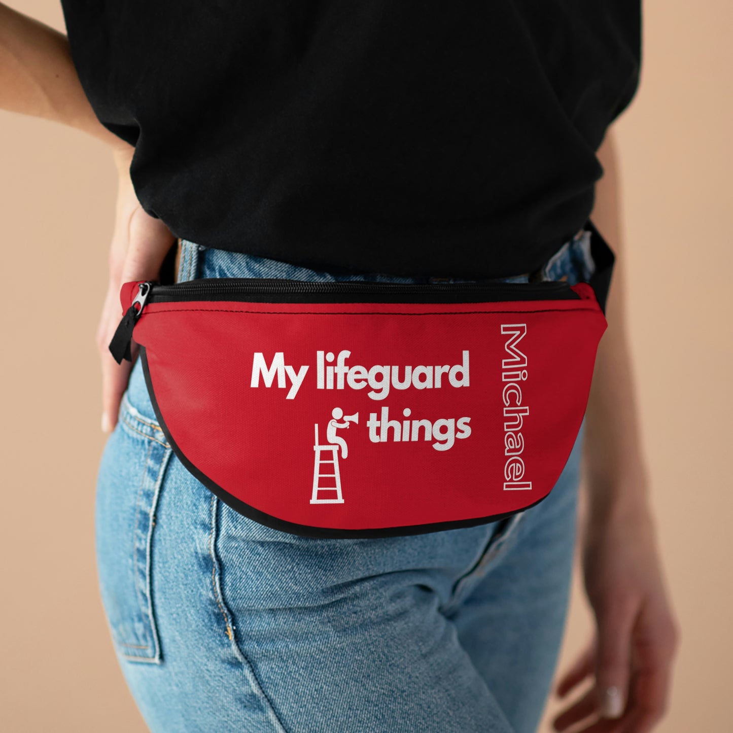 Lifeguard Red Personalized Fanny Pack, My Lifeguard Things