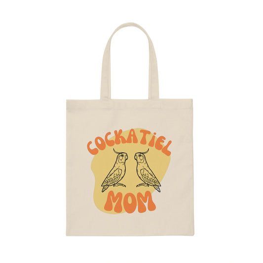 Cockatiel Mom Canvas Tote Bag