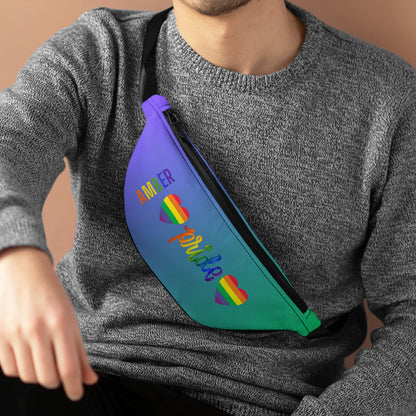 LGBTQ+ Pride Hearts Personalized Fanny Pack