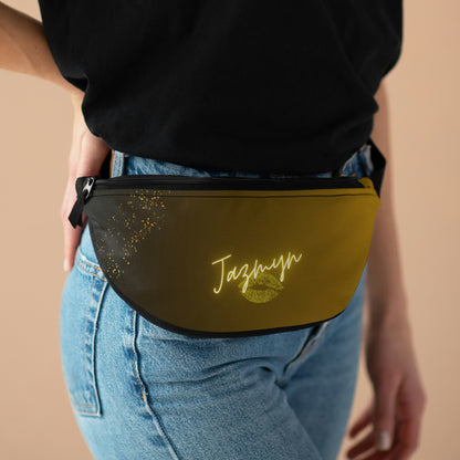 Sexy Golden Kiss Personalized Fanny Pack