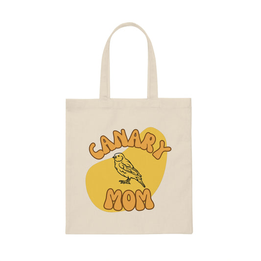 Canary Mom Canvas Tote Bag