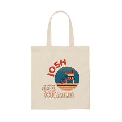 ON GUARD Lifeguard On Duty Canvas Tote Bag