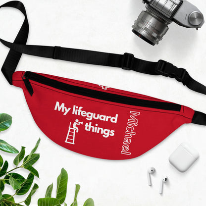 Lifeguard Red Personalized Fanny Pack, My Lifeguard Things