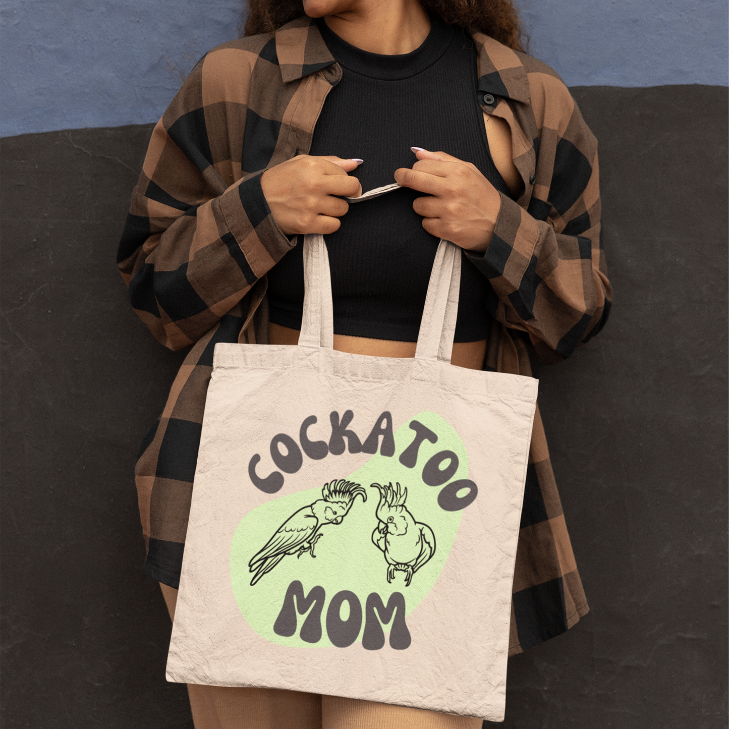 Cockatoo Mom Canvas Tote Bag