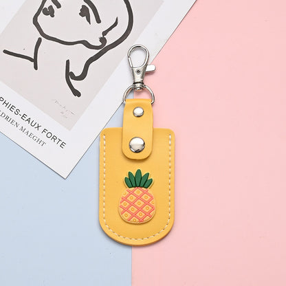 Cute Faux Leather Keychain with Small Pocket and Snap | Bag Accessory