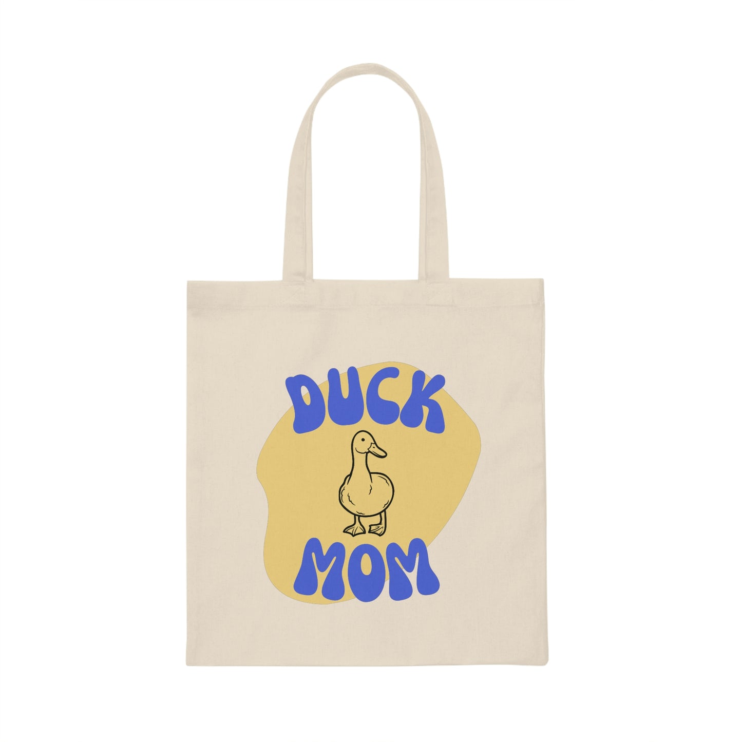 Duck Mom Canvas Tote Bag
