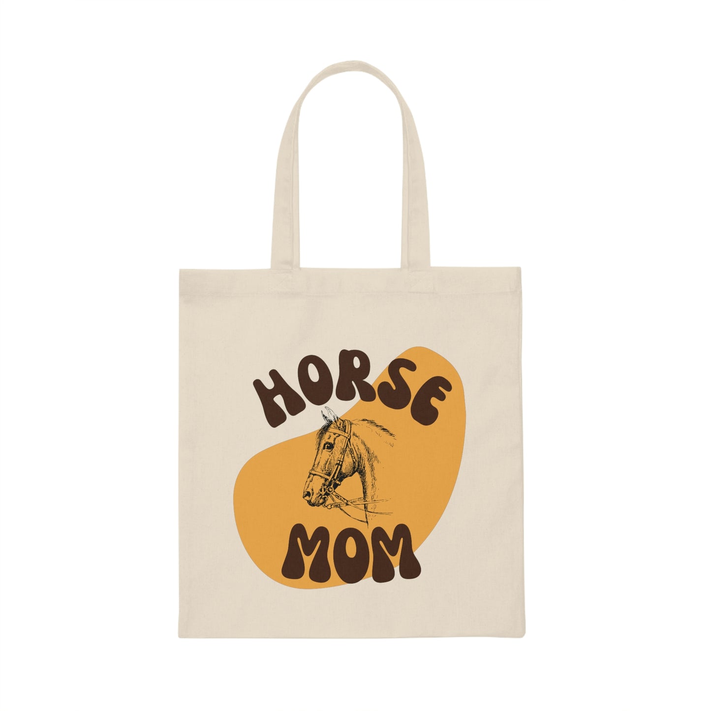 Horse Mom Canvas Tote Bag