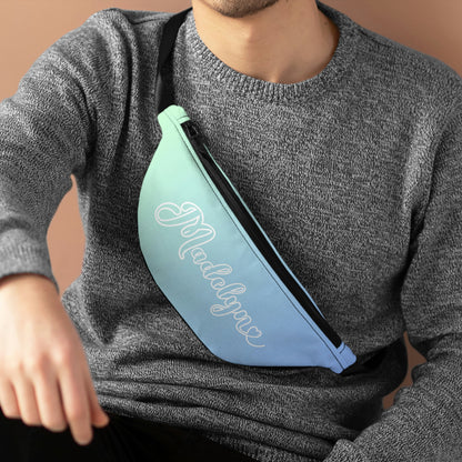 Cotton Candy Dreams Personalized Fanny Pack in Blue Pastels