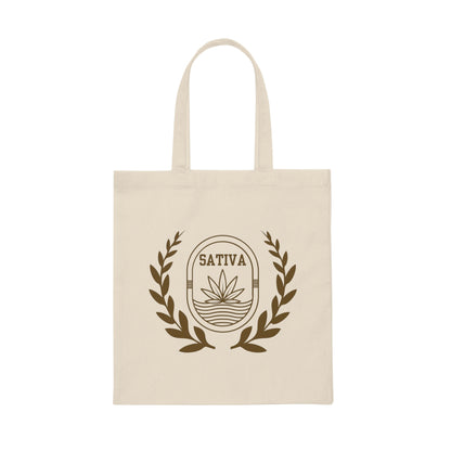 Sativa Emblem Canvas Tote Bag