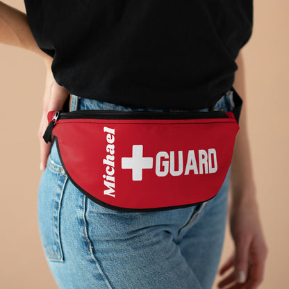 Lifeguard Fanny Pack, Red Personalized